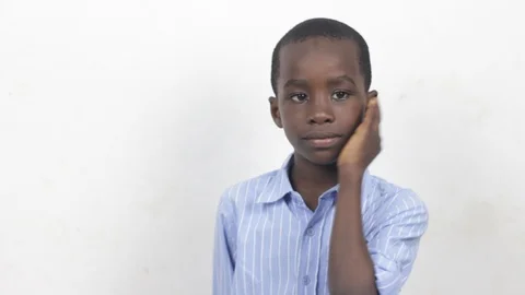 Sad little boy having problems 動画素材 97303251