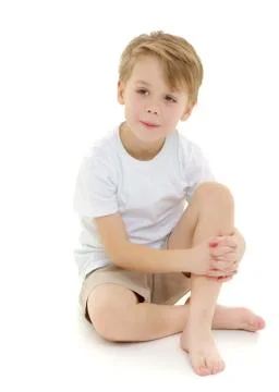 Sad little boy. Stock Photos