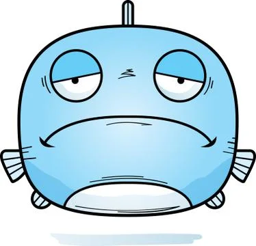 Sad Little Fish Stock Illustration