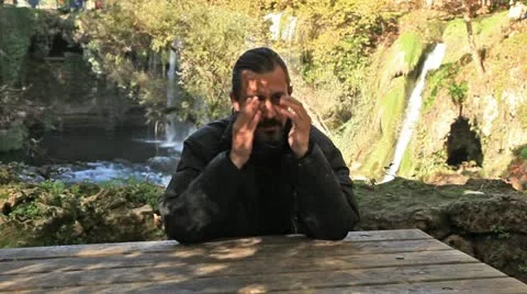 Sad man Video stock 12735092