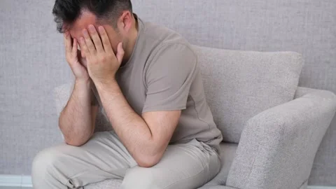 Sad man Video stock 277156425