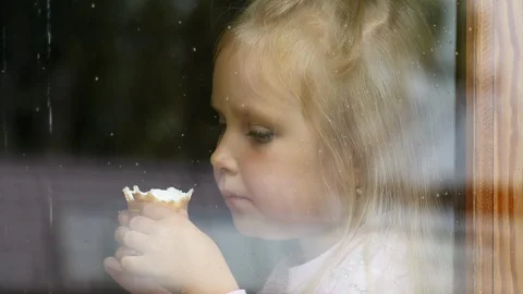 Sad at the old window Stock Footage 115704943