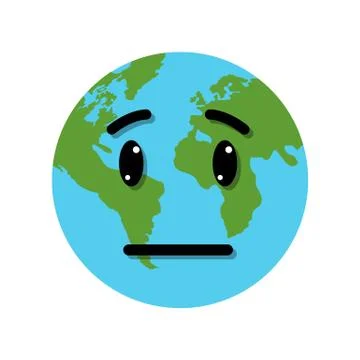 Sad planet. Stock Illustration