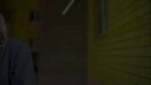 Sad portrait of a guy getting very cold outside. The man is trying to keep warm Vídeos de archivo 90403022