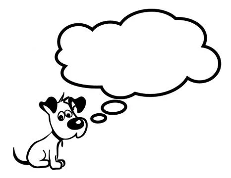 Sad puppy Stock Illustration