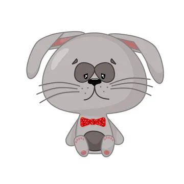 Sad Rabbit Stock Illustration
