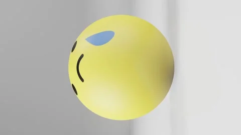 Sad reaction facebook button in the shap... | Stock Video | Pond5