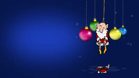 Sad Santa Stock Footage 226761668