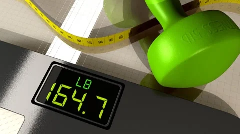 Sad Scale (HD) Video stock 7732698