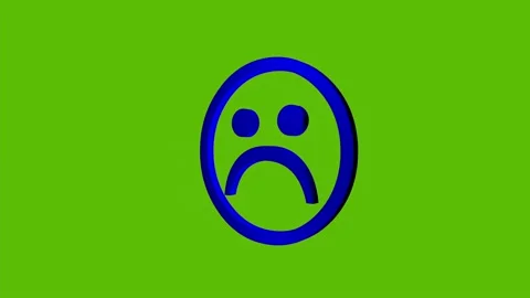 SAD SMILEY Stock Footage 155306342