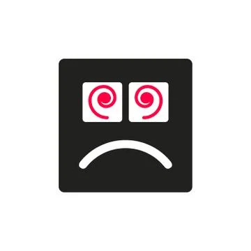 Sad smiley. Stock Illustration