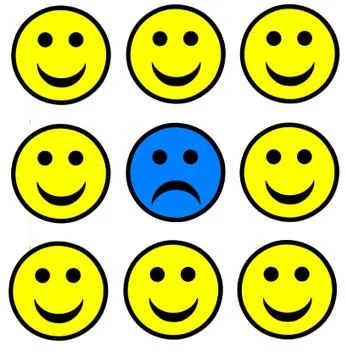 Sad Smiley Stock Illustration