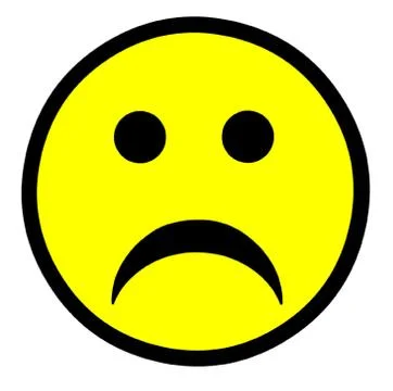 Sad Smiley Symbol Stock-Illustration
