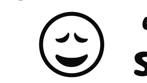 Sad smilies close up Stock Footage 91617850