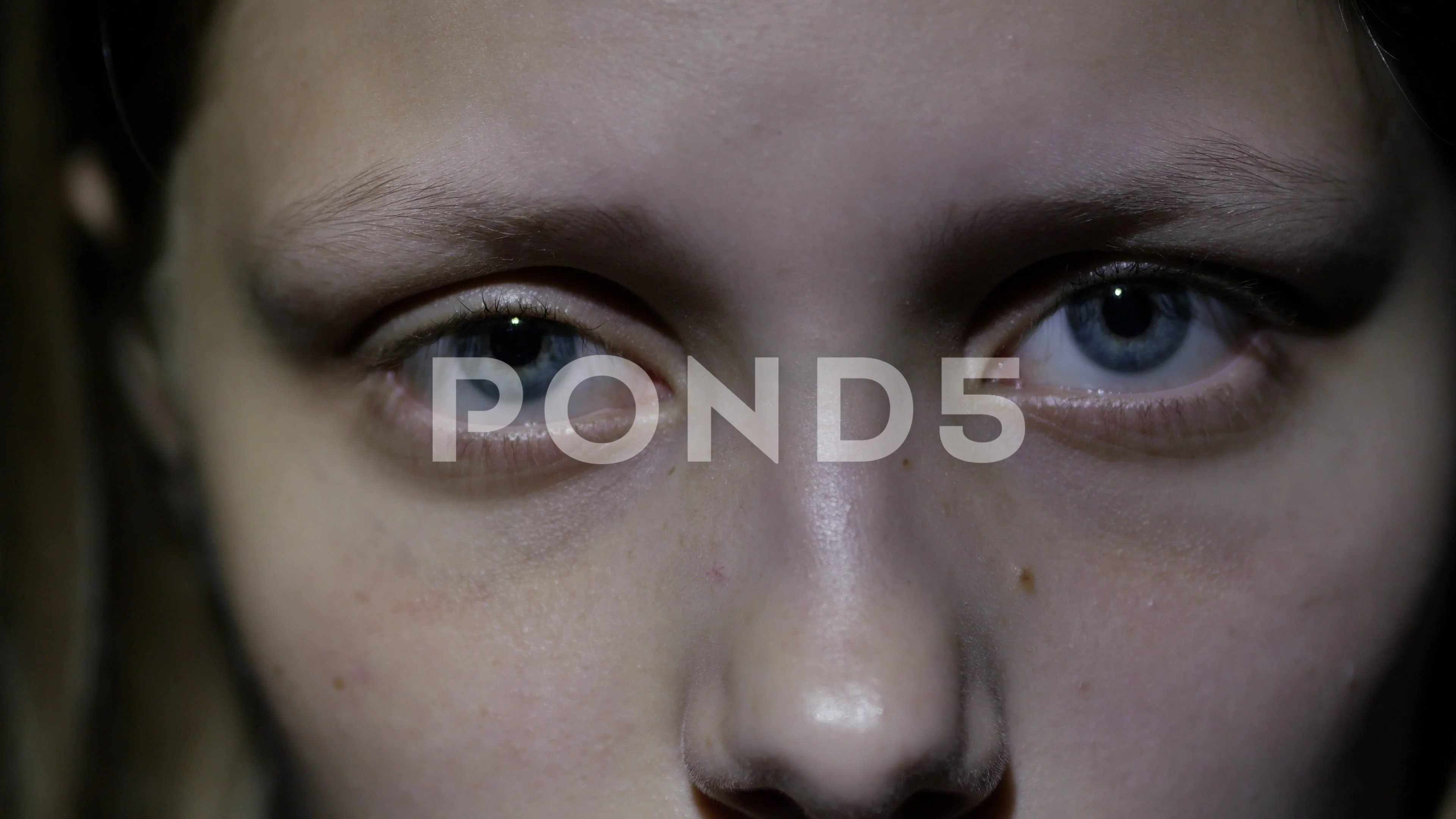 3840px x 2160px - Sad teen girl, fear in her eyes. 4K UHD | Stock Video | Pond5