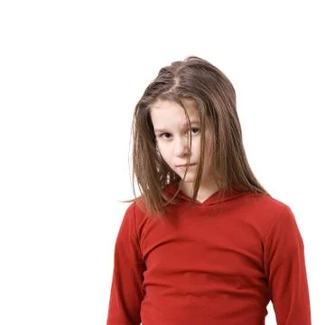 The sad uncombed child Stock Photos