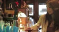 sad woman gets drunk - dolly HD Footage