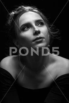 Sad woman pray Stock Photos