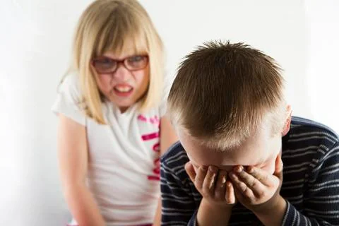 Sad young boy Stock Photos