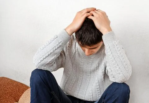 Sad Young Man Stock Photos