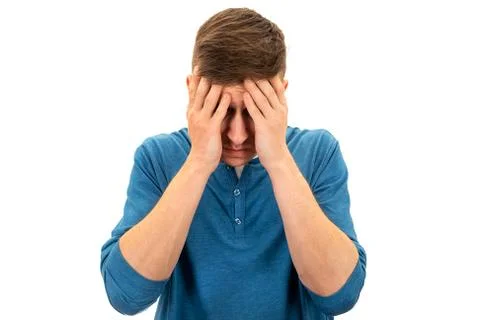 Sad Young Man Stock Photos