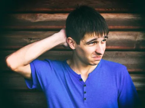 Sad Young Man Stock Photos