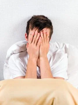 Sad Young Man Foto stock