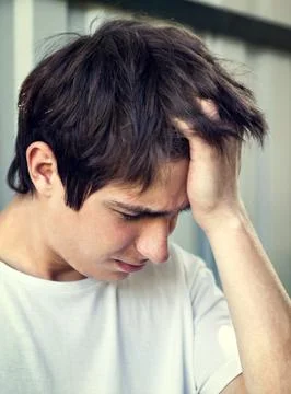 Sad Young Man Stock Photos
