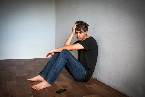 Sad Young Man Stock Photos