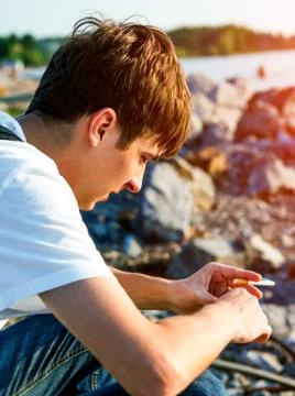 Sad Young Man Stock Photos