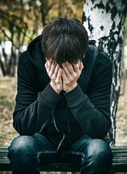 Sad Young Man Stock Photos