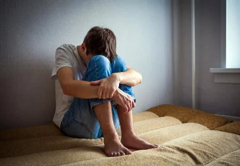 Sad Young Man Stock Photos