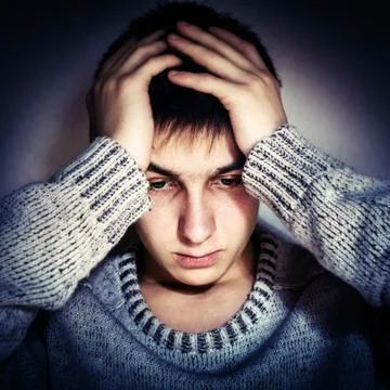 Sad Young Man Stock Photos