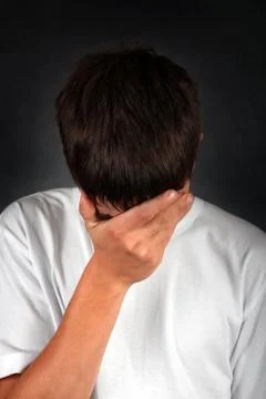 Sad Young Man Stock Photos