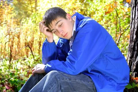 Sad young man Foto stock