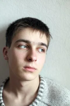 Sad young man Stock Photos