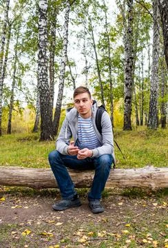 Sad Young Man Stock Photos