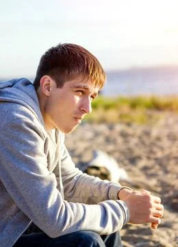 Sad Young Man Stock Photos