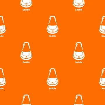 Saddle bag pattern vector orange Stock Illustration