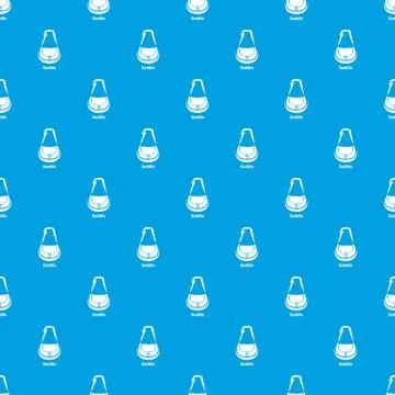 Saddle bag pattern vector seamless blue 스톡 일러스트
