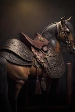 Saddle of the cavalier Stock Illustration