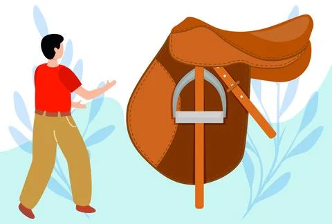 Saddle Concept Illustration Stock Illustration