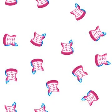 Saddle shape of universe isometric icon seamless pattern Stock Illustration