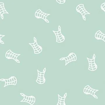Saddle shape of universe line vector seamless pattern Stock Illustration