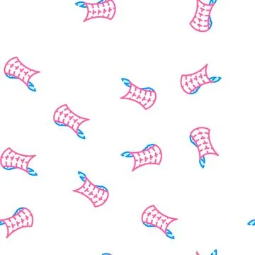 Saddle shape of universe vector seamless pattern Stock Illustration