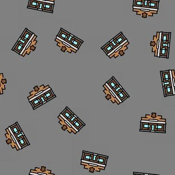 Saddlery store vector seamless pattern Ilustración de archivo