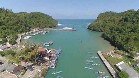 Sadeng Harbor Stock Footage 246835439