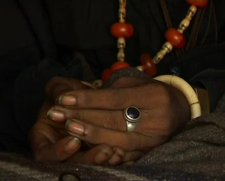 Sadhu hands Stock Footage 378097