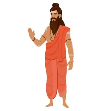 Sadhu Stock Illustration