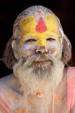 Sadhu portrait Stock Photos